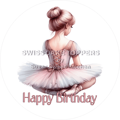 Sport-Tortenaufleger Tanzen8 - personalisierbar