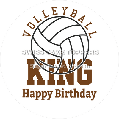 Sport-Tortenaufleger Volleyball12 - personalisierbar