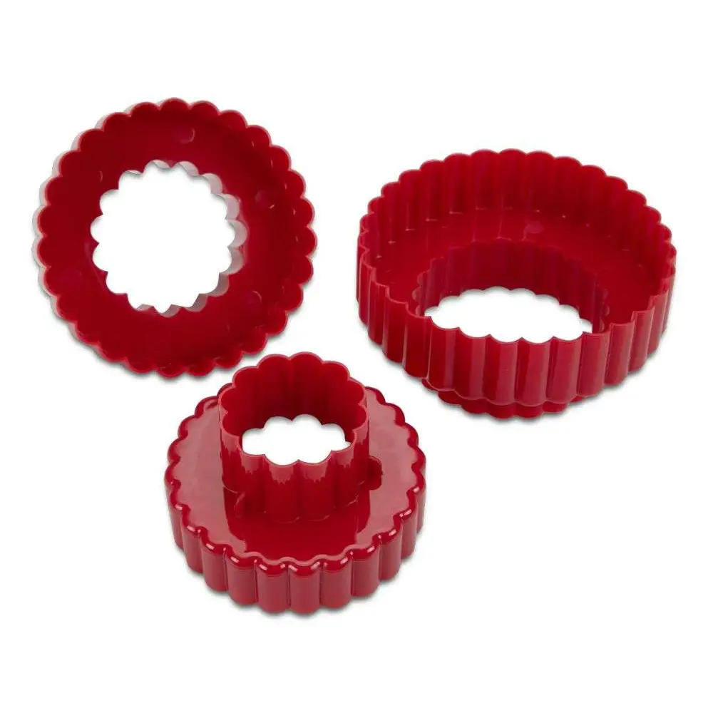 Städter Ausstecher rund gewellt / 3Stk. - Keksausstecher Sugar Sweet Kitchen