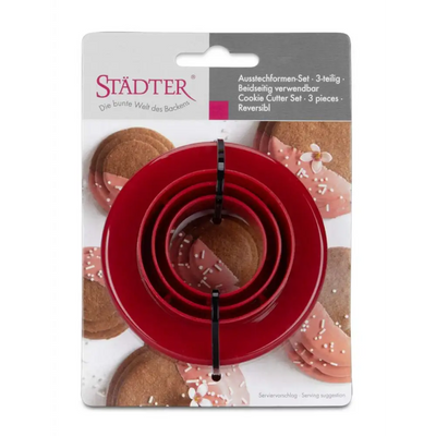 Städter Ausstecher, rund glatt / 3Stk.