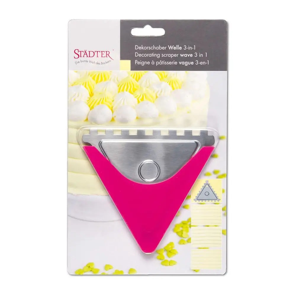 Städter Dekorationsspachtel ’Welle’ 3in1 / 2tlg. - Tortendekoration Sugar Sweet Kitchen