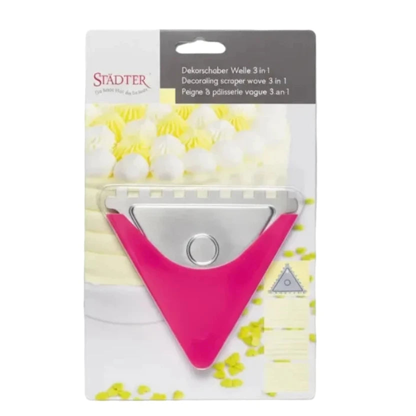 Städter Dekorationsspachtel ’Welle’ 3in1 / 2tlg. - Tortendekoration Sugar Sweet Kitchen