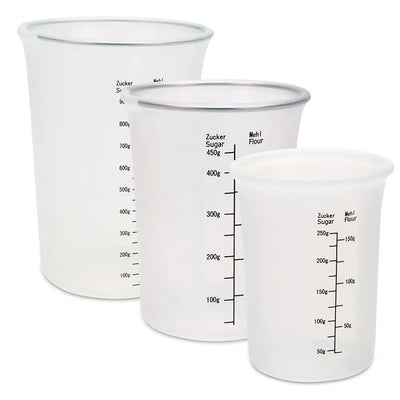 Städter Messbecher Silikon, 1000ml, 500ml, 250ml