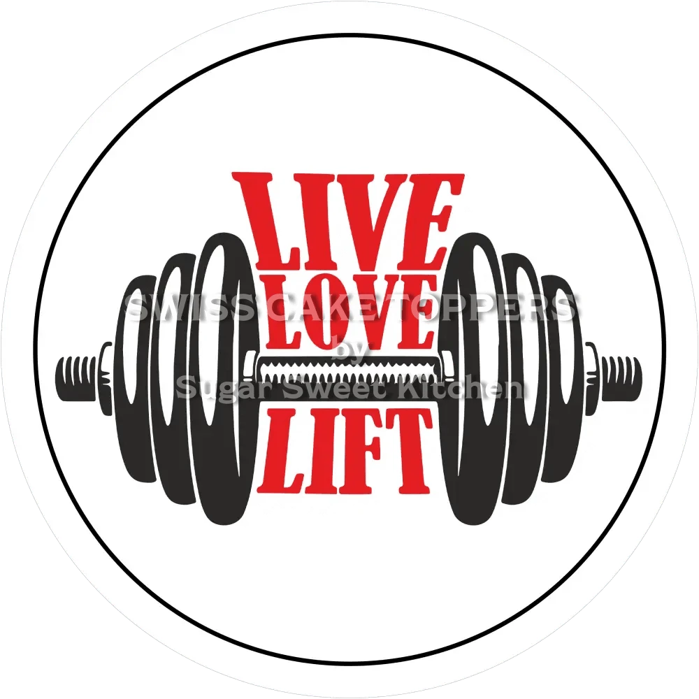 Starker Gym-Tortenaufleger6 - personalisierbar - Fondant- Torten- & Cupcakeaufleger Sugar Sweet Kitchen