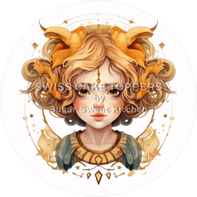 Sternzeichen Jungfrau-Tortenaufleger1 - personalisierbar