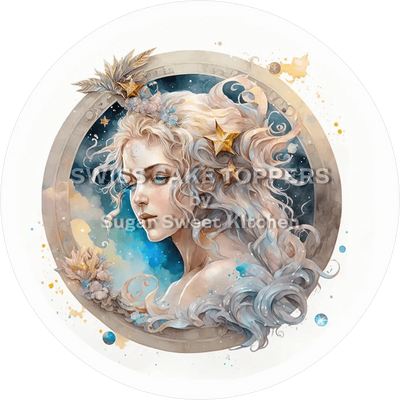 Sternzeichen Jungfrau-Tortenaufleger2 - personalisierbar