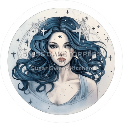 Sternzeichen Jungfrau-Tortenaufleger3 - personalisierbar