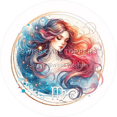 Sternzeichen Jungfrau-Tortenaufleger4 - personalisierbar