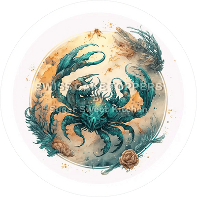 Sternzeichen Krebs-Tortenaufleger2 - personalisierbar