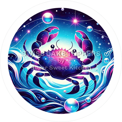 Sternzeichen Krebs-Tortenaufleger5 - personalisierbar