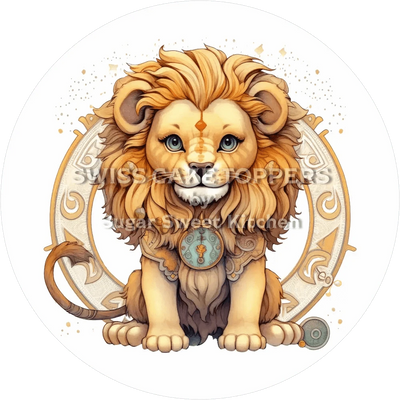 Sternzeichen Löwe-Tortenaufleger1 - personalisierbar
