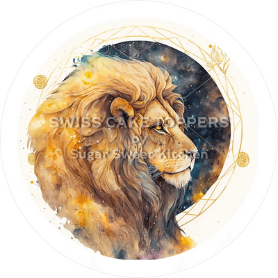 Sternzeichen Löwe-Tortenaufleger2 - personalisierbar