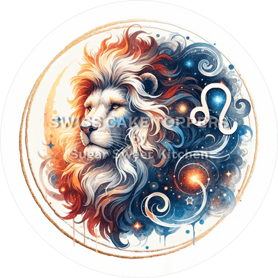 Sternzeichen Löwe-Tortenaufleger4 - personalisierbar