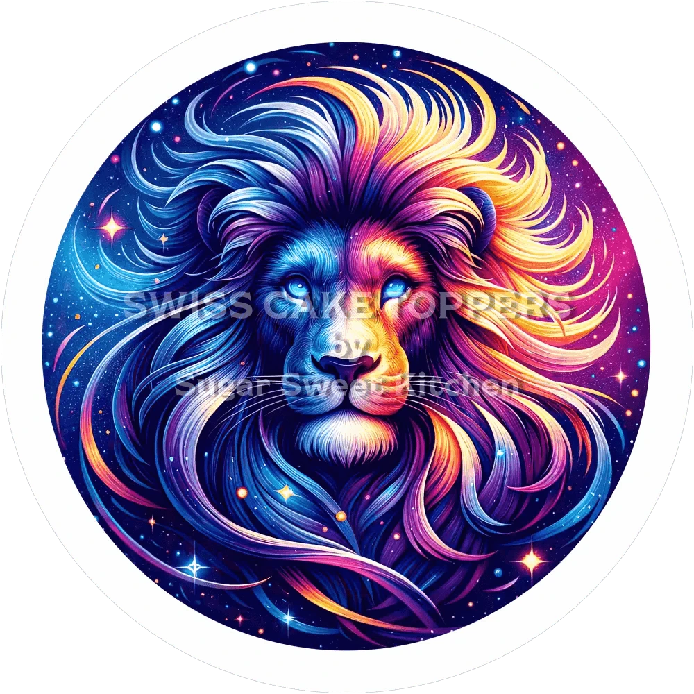 Sternzeichen Löwe-Tortenaufleger5 - personalisierbar - Fondant- Torten- & Cupcakeaufleger Sugar Sweet Kitchen