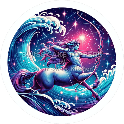 Sternzeichen Schütze-Tortenaufleger5 - personalisierbar