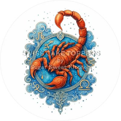 Sternzeichen Skorpion-Tortenaufleger1 - personalisierbar