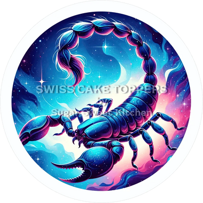 Sternzeichen Skorpion-Tortenaufleger5 - personalisierbar