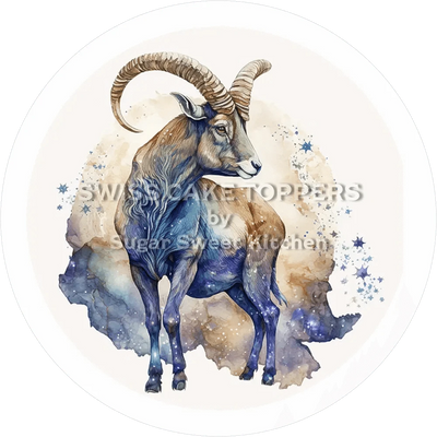 Sternzeichen Steinbock-Tortenaufleger2 - personalisierbar