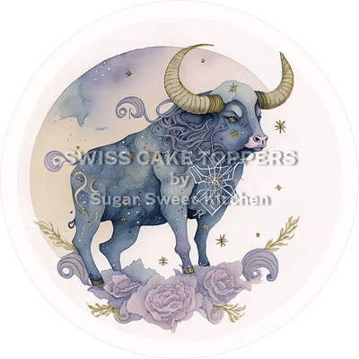 Sternzeichen Stier-Tortenaufleger2 - personalisierbar