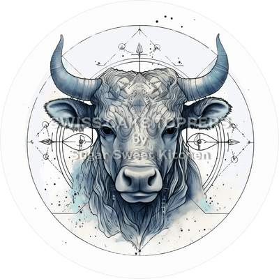 Sternzeichen Stier-Tortenaufleger3 - personalisierbar