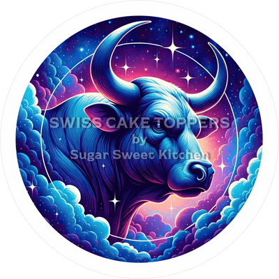 Sternzeichen Stier-Tortenaufleger5 - personalisierbar