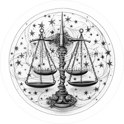 Sternzeichen Waage-Tortenaufleger3 - personalisierbar