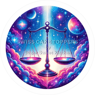Sternzeichen Waage-Tortenaufleger5 - personalisierbar