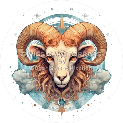 Sternzeichen Widder-Tortenaufleger1 - personalisierbar