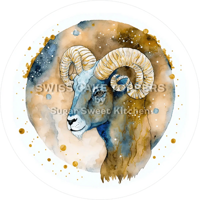 Sternzeichen Widder-Tortenaufleger2 - personalisierbar