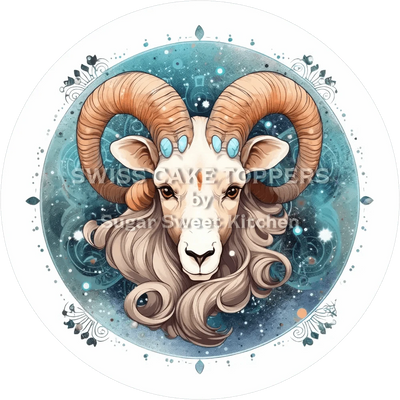 Sternzeichen Widder-Tortenaufleger3 - personalisierbar