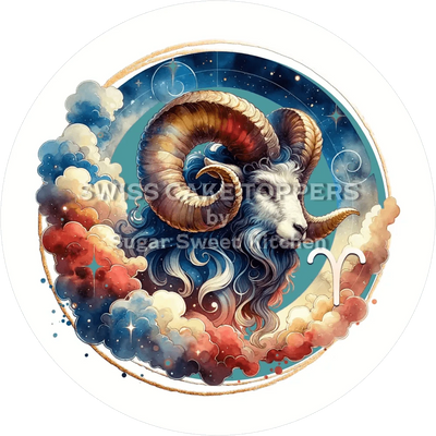 Sternzeichen Widder-Tortenaufleger4 - personalisierbar