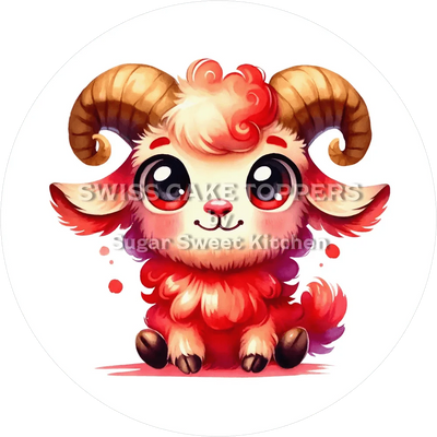 Sternzeichen Widder-Tortenaufleger6 - personalisierbar