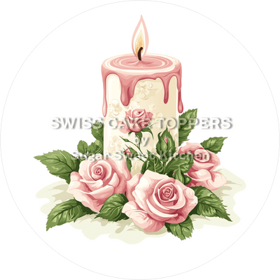 Stilvoller Tortenaufleger - Taufe2 - personalisierbar