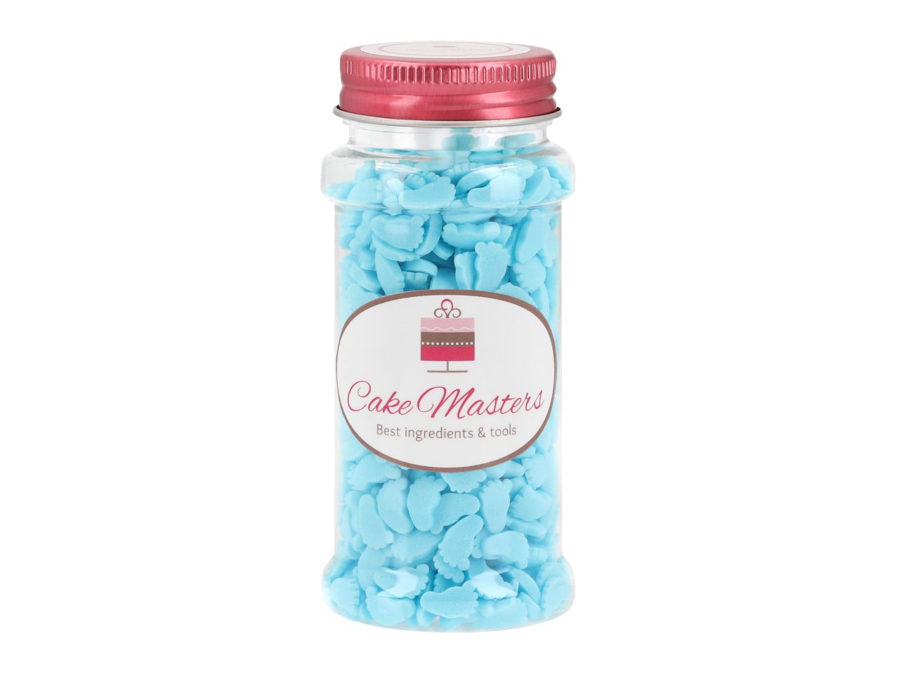 Streudekor Babyfüsschen Blau CM / 70g - Zuckerdekorationen Sugar Sweet Kitchen