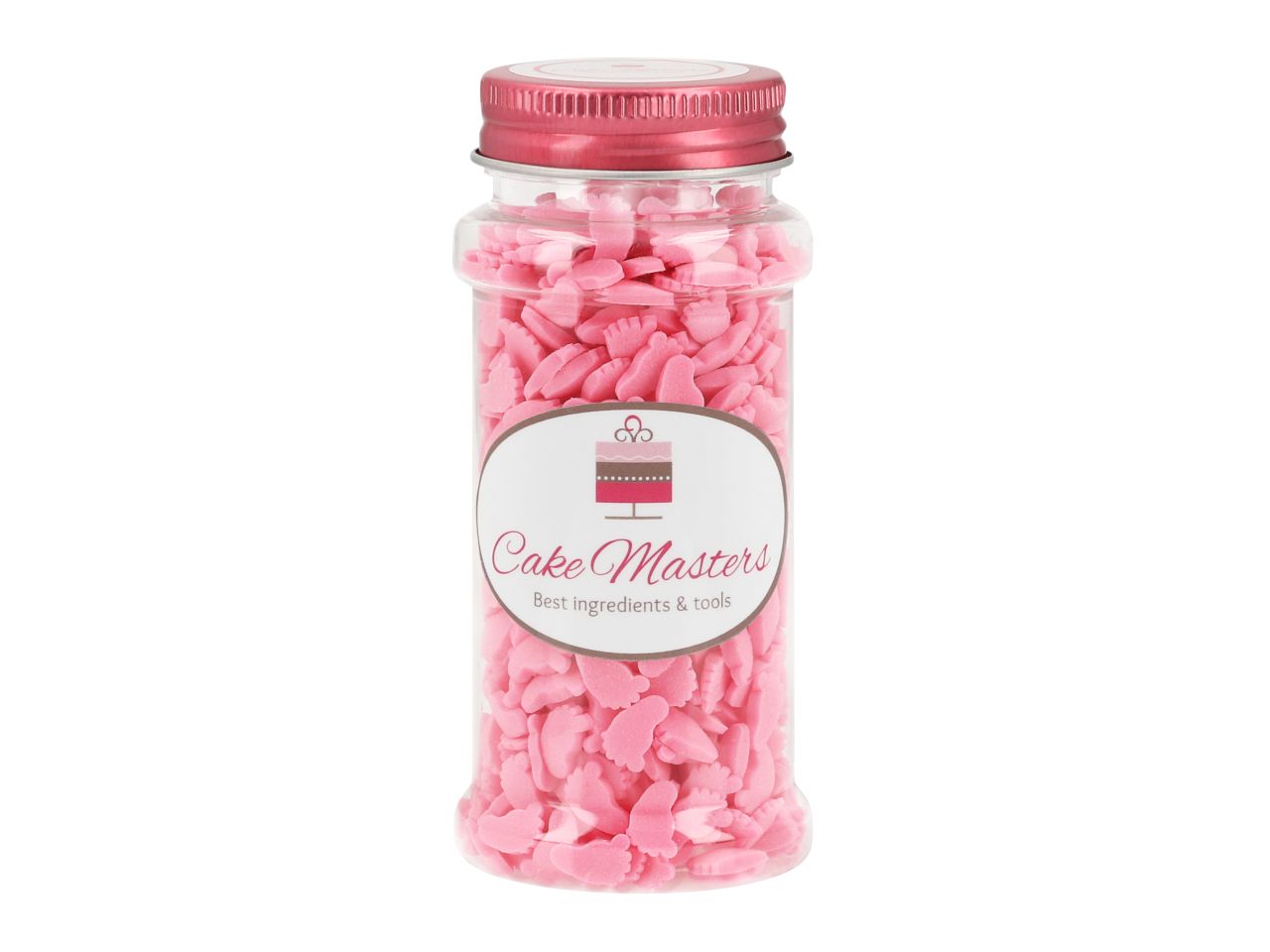 Streudekor Babyfüsschen Rosa CM / 70g - Zuckerdekorationen Sugar Sweet Kitchen