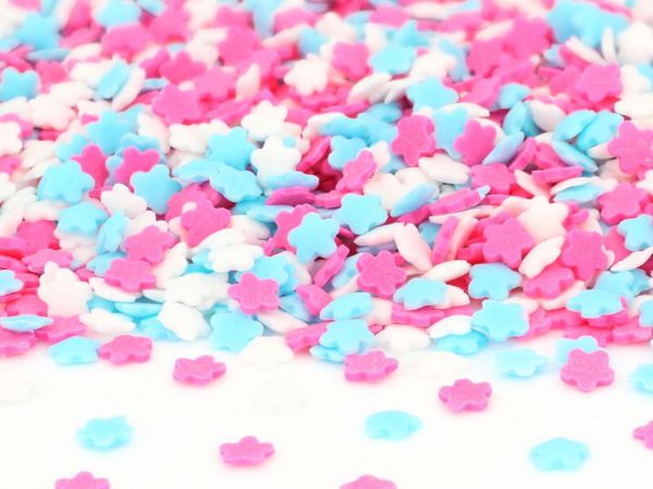 Streudekor Blumen bunt CM / 50g - Zuckerdekorationen Sugar Sweet Kitchen