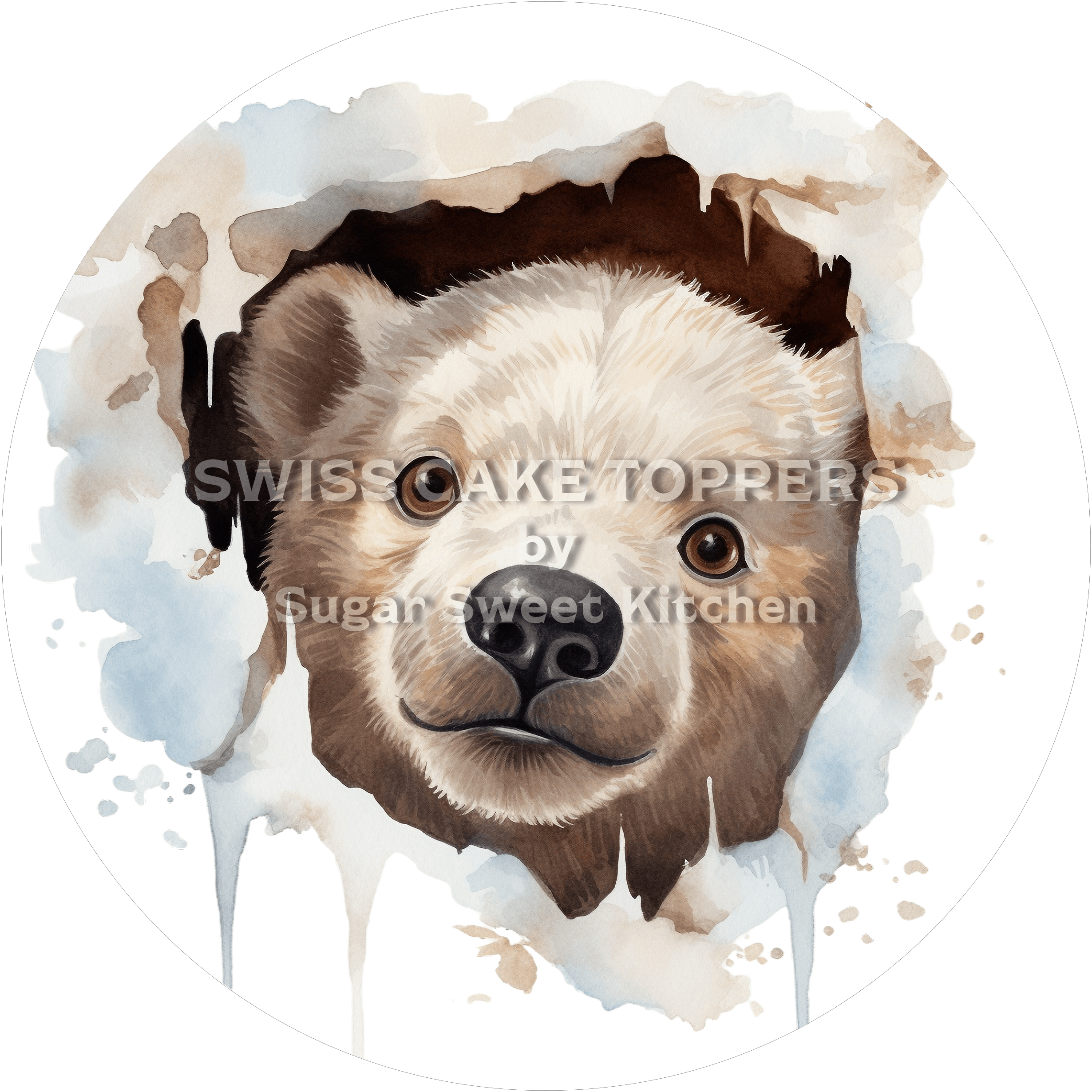 Süsser Bären-Tortenaufleger4 - personalisierbar - Fondant- Torten- & Cupcakeaufleger Sugar Sweet Kitchen