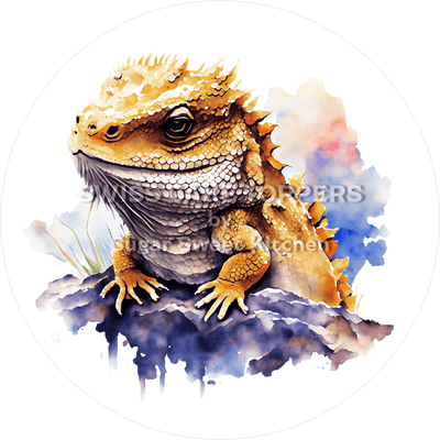 Süsser Bartagamen-Tortenaufleger1 - personalisierbar