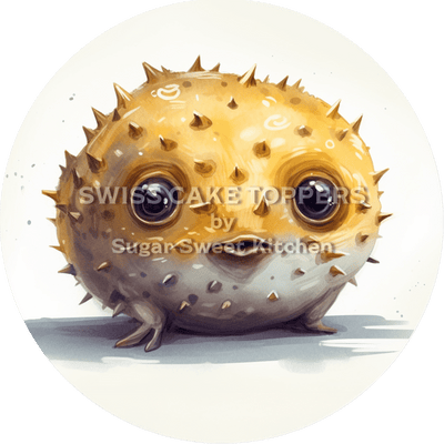 Süsser Fisch-Tortenaufleger3 - personalisierbar