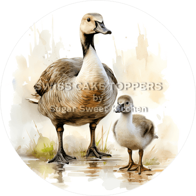 Süsser Gans-Tortenaufleger1 - personalisierbar