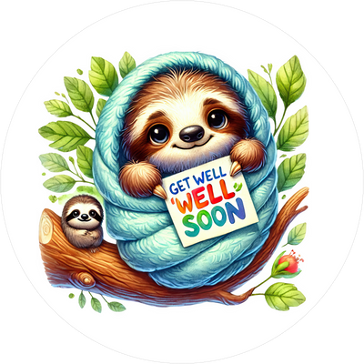 Süsser Get Well Soon-Tortenaufleger 9 - personalisierbar