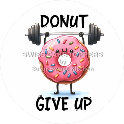 Süsser Gym-Tortenaufleger1 - personalisierbar