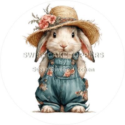 Süsser Hasen-Tortenaufleger2 - personalisierbar