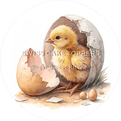 Süsser Hühner-Tortenaufleger3 - personalisierbar