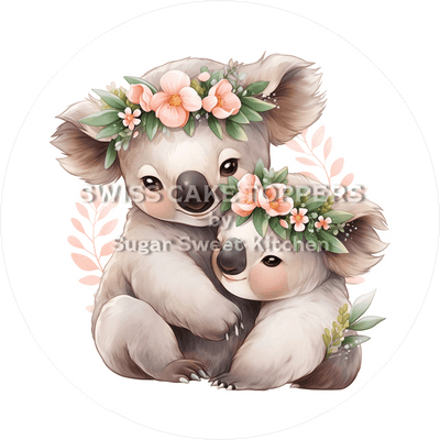 Süsser Koala-Tortenaufleger3 - personalisierbar