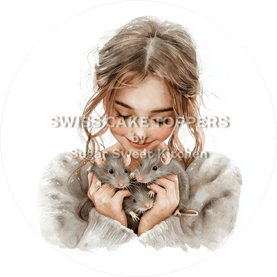 Süsser Ratten-Tortenaufleger1 - personalisierbar