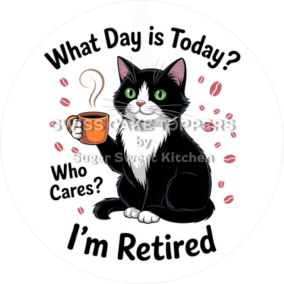 Süsser Tortenaufleger zur Pensionierung11 -  personalisierbar