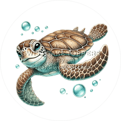 Süsser Turtle-Tortenaufleger9 - personalisierbar