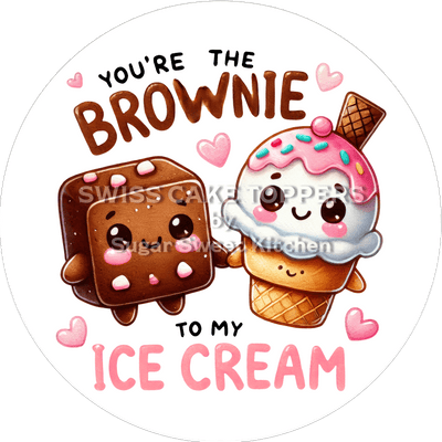 Süsser Valentins- Tortenaufleger LV3 - personalisierbar