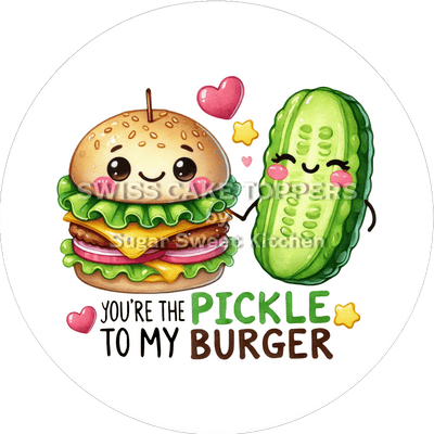 Süsser Valentins- Tortenaufleger LV5 - personalisierbar